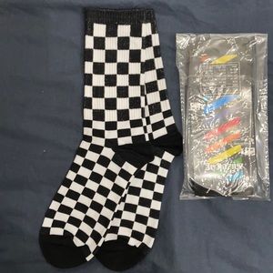 Unisex checkered socks